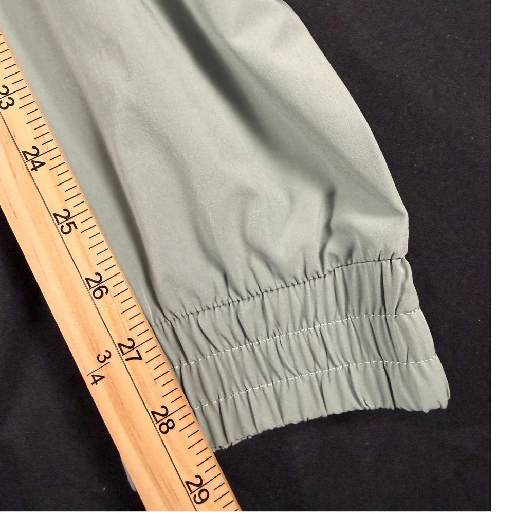 Sport-Tek Sage Green Lightweight Joggers Elastic Waist Zipper Pockets‎ Mens S